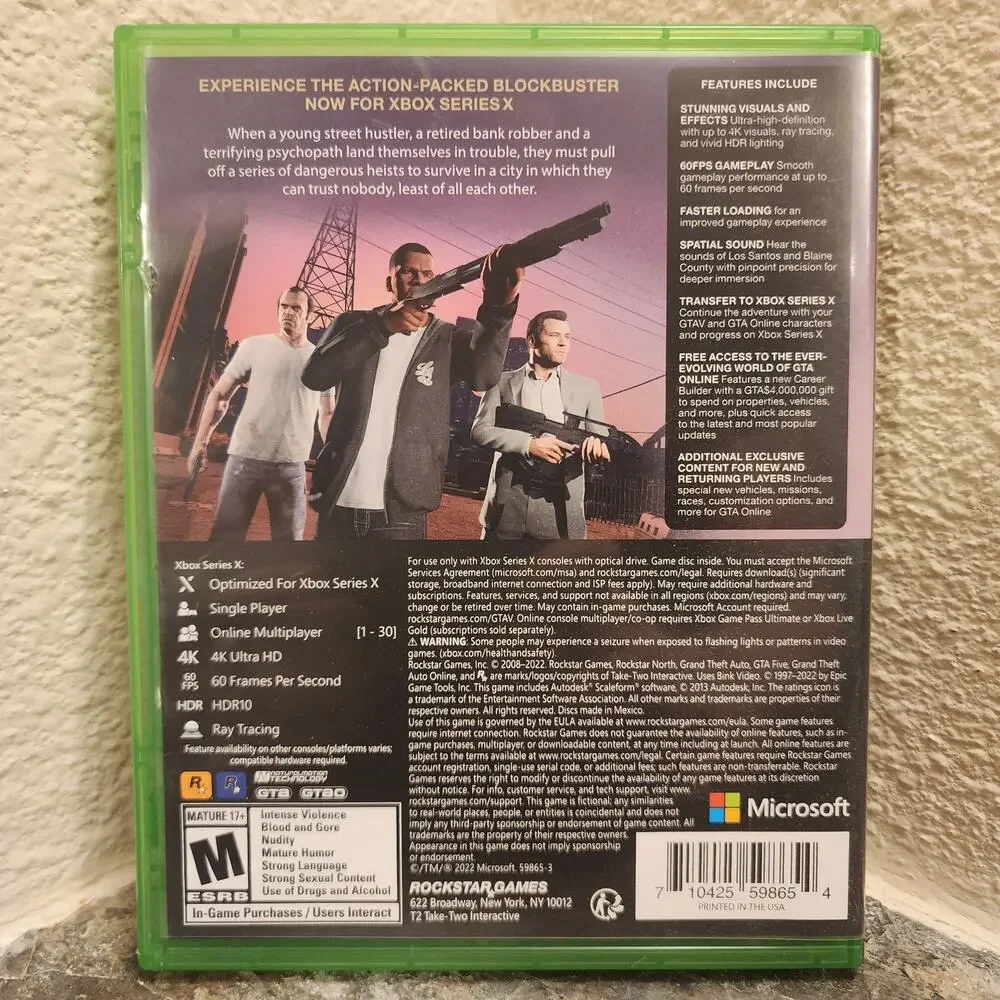 Game - Grand Theft Auto V (CIB) - Xbox Series X